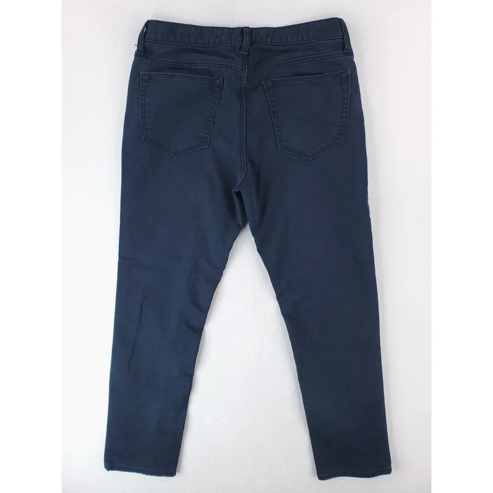 Banana Republic Travel Jean Mens 31x30 Navy Blue Slim Fit Tapered Chino Stretch